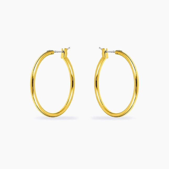 Yasmin 14k Gold Medium Hoop Earrings