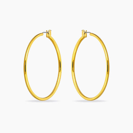 Yasmin 14k Gold Large Hoop Earrings