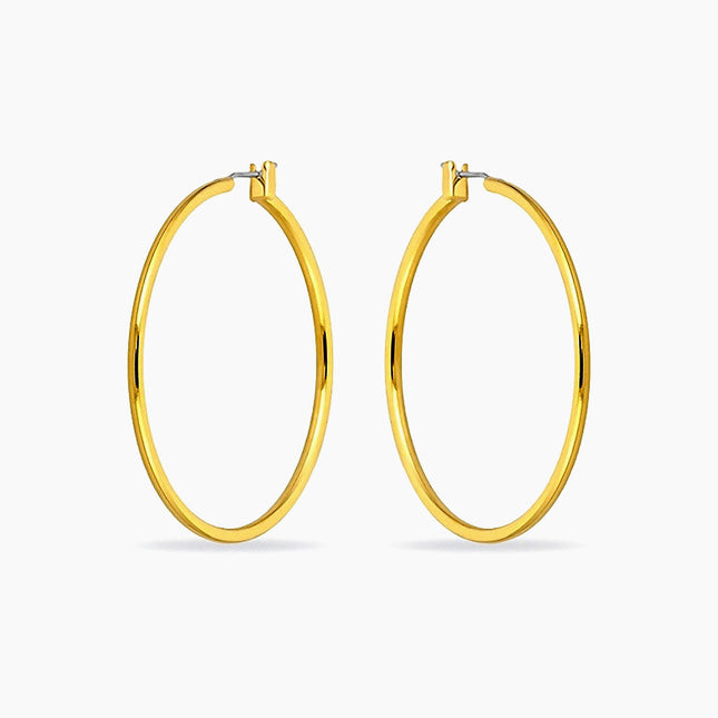 Yasmin 14k Gold Large Hoop Earrings