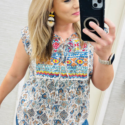Teal Patricia Blouse