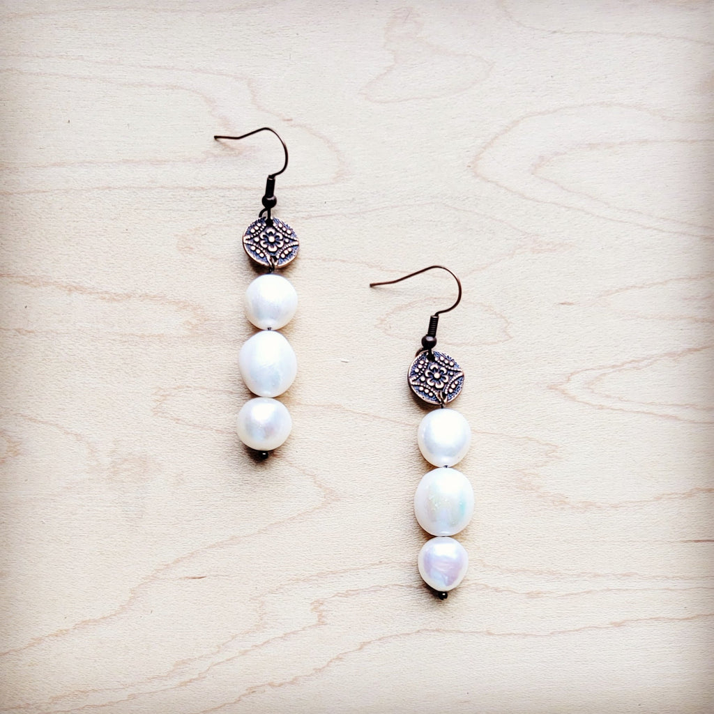 Genuine Freshwater Potatoe Pearl Earrings Wedding Collection 220i