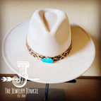 Suede Leopard Print w/ Turquoise Slab
