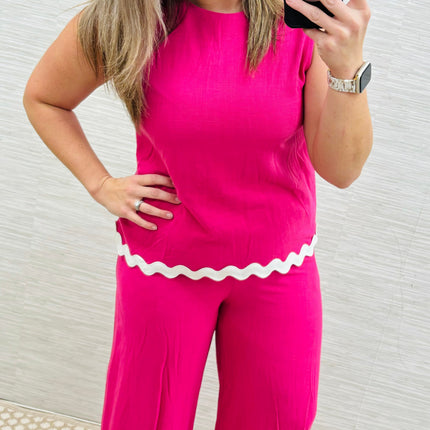 Hot Pink Ric Rac SET