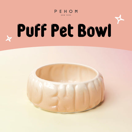 Puff Pet Bowl - Gradient Caramel