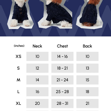 GLACIER PET SWEATER - NAVY
