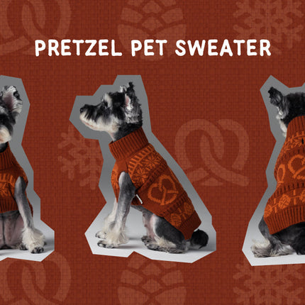 Pretzel Pet Sweater - Tofee Orange
