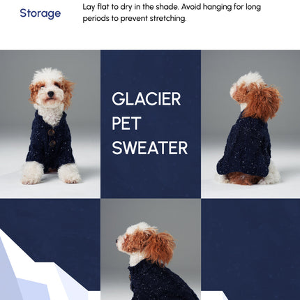 GLACIER PET SWEATER - NAVY