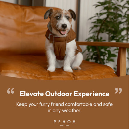 Reversible Dog Vest Jacket - Orange Grey