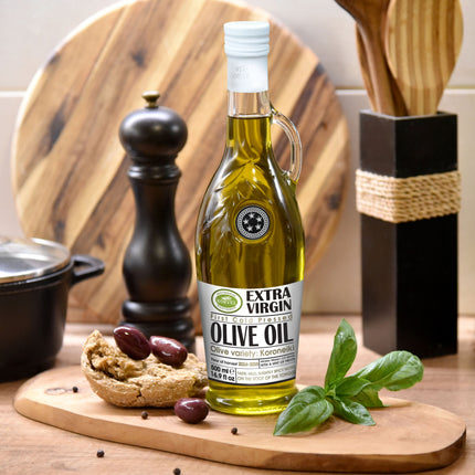 KORVEL Greek Extra Virgin Olive Oil - 16.9 fl oz (500ml) - 2 Pack