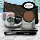 Hot Crossed Bronze - a neutral bronze with sheen / Hunter - A Rich Hunter/Forest Green