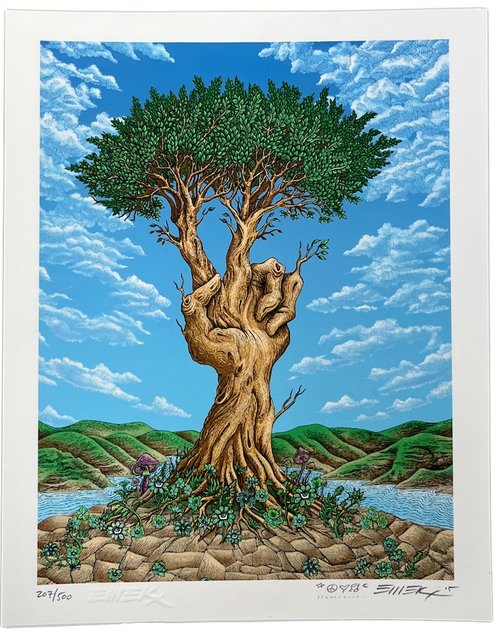 Emek “Peace Tree” Mini Print