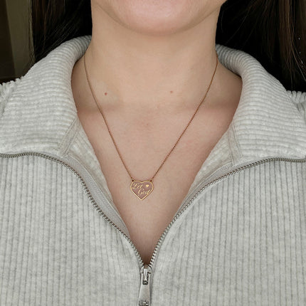 Enamel Let God Necklace