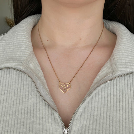 Enamel Let God Necklace