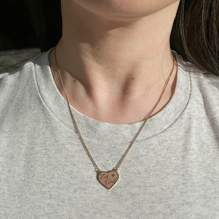 Enamel Let God Necklace