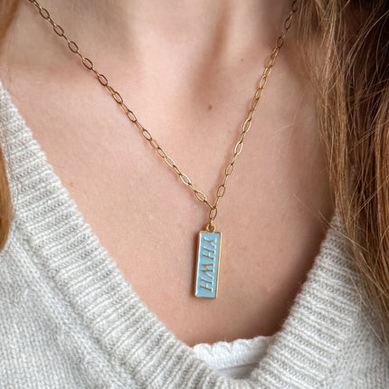 Enamel YHWH Necklace