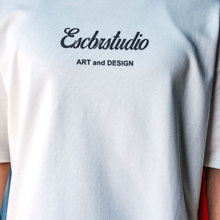 Escbrstudio Graphic Cotton Tee / Chill Now Art Design T-Shirt