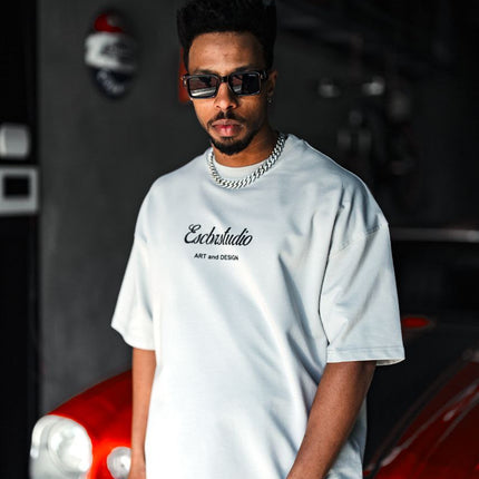 Escbrstudio Graphic Cotton Tee / Chill Now Art Design T-Shirt