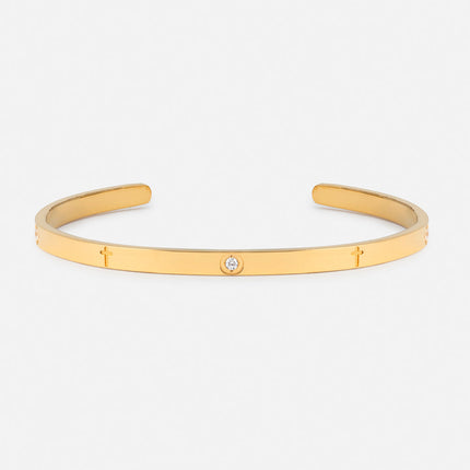 Eternity Gem Cuff Bracelet