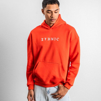 Ethnic Embroidered Oversized Hoodie Sweatshirt