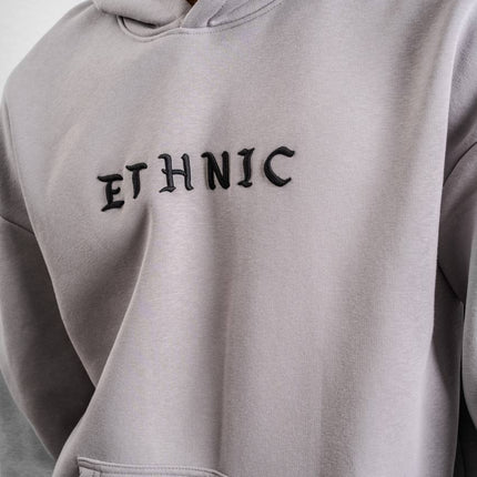 Ethnic Embroidered Oversized Hoodie Sweatshirt