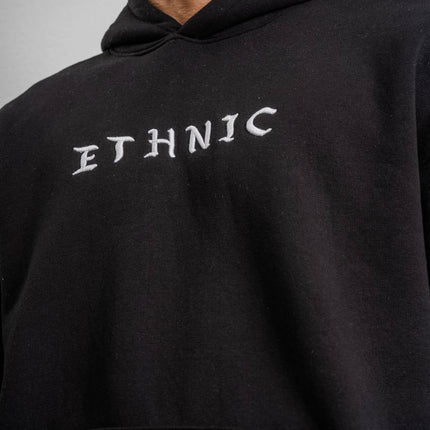 Ethnic Embroidered Oversized Hoodie Sweatshirt