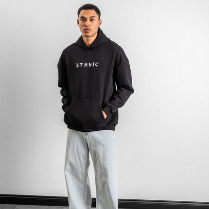 Ethnic Embroidered Oversized Hoodie Sweatshirt