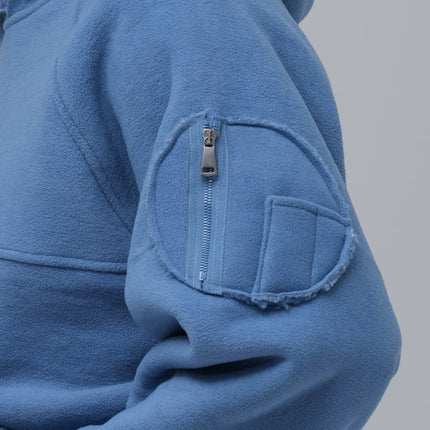 Exposed Seam Fleece Hoodie