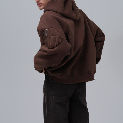 Exposed Seam Fleece Hoodie