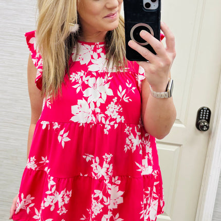 Hot Pink Petals Blouse
