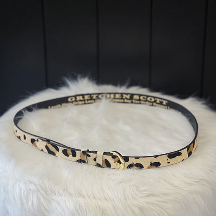 Neutral Leopard Belt