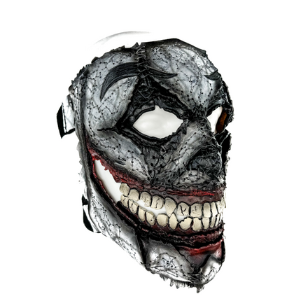 Genuine Leather Mask - GigaMyme Clown - Handmade Mime Full Face Cover for Halloween, Performance or Cosplay Costume