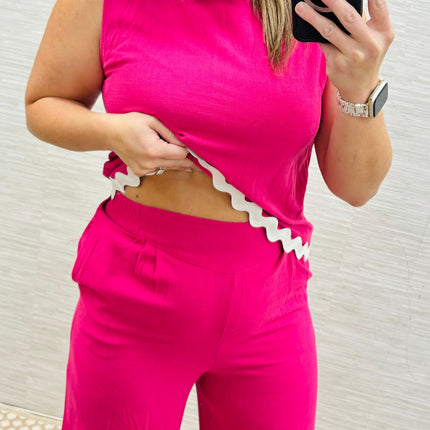 Hot Pink Ric Rac SET