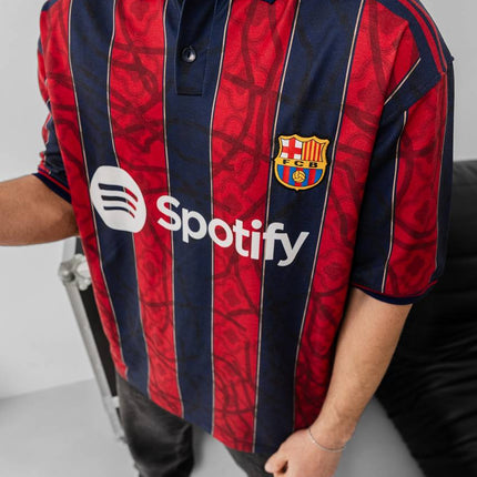 FC Barcelona Spotify T-Shirt, Unisex Cotton Football Tee