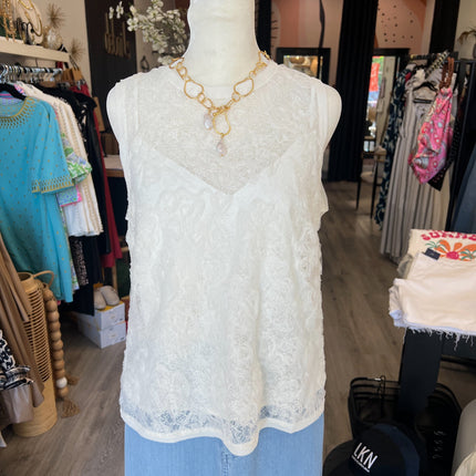 Ivory Lace Top