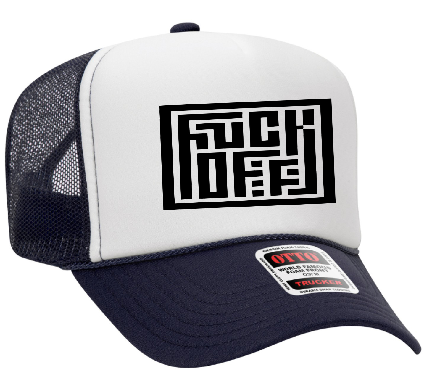 F Off Design Adult Otto Foam Trucker Hat