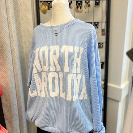 North Carolina Blue Oversized Sweatshirt