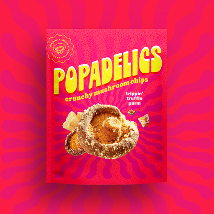 Popadelics Crunchy Mushroom Chips — Trippin' Truffle Parm | 6-Pack