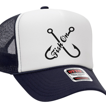 Fish On Hooks Adult Otto Foam Trucker Hat