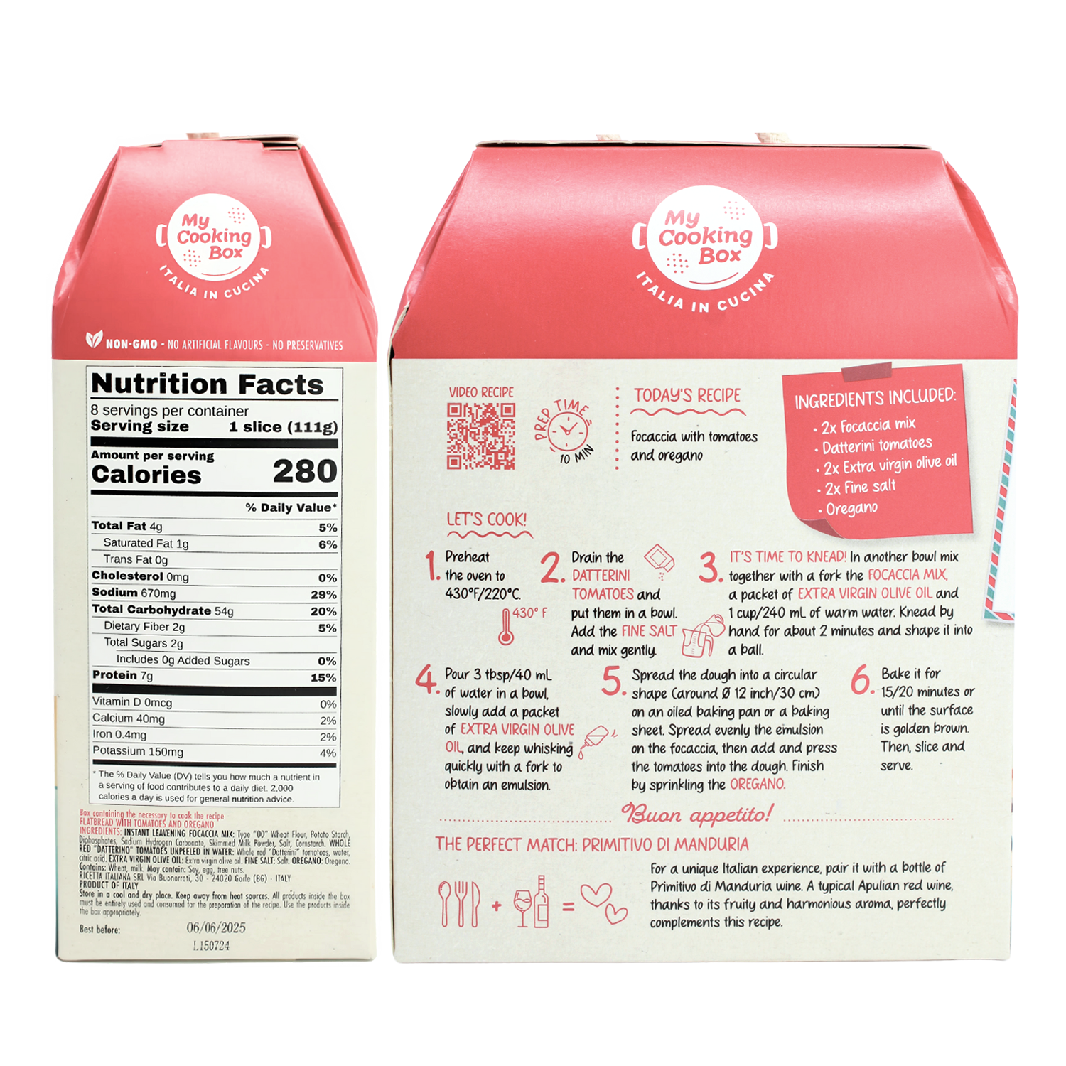 My Cooking Box, Focaccia Mix Kit