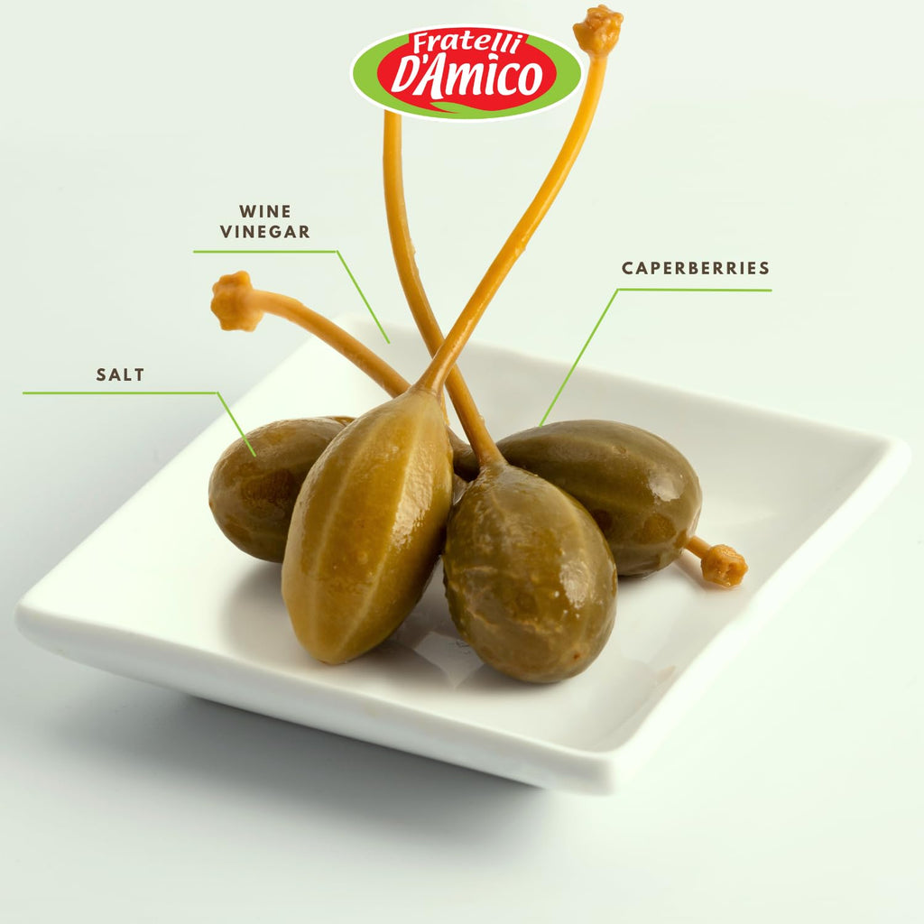 Fratelli D'Amico, Caperberries in vinegar 19oz (540g)