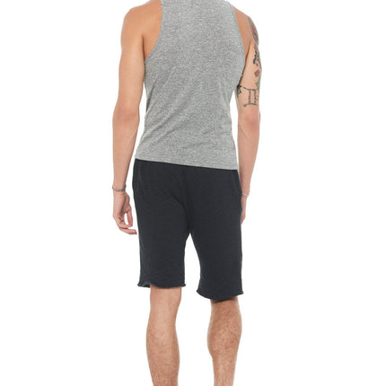 Men's French Terry Cut Off Short with Adjustable Draw Chord