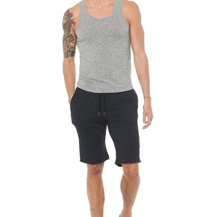 Men's French Terry Cut Off Short with Adjustable Draw Chord