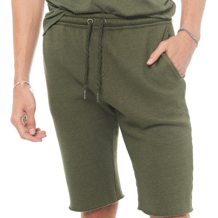 Men's French Terry Cut Off Short with Adjustable Draw Chord