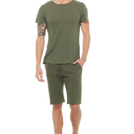 Men's French Terry Cut Off Short with Adjustable Draw Chord