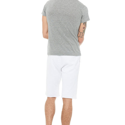 Men's French Terry Cut Off Short with Adjustable Draw Chord