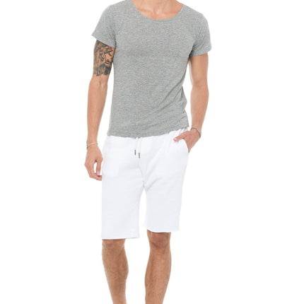 Men's French Terry Cut Off Short with Adjustable Draw Chord