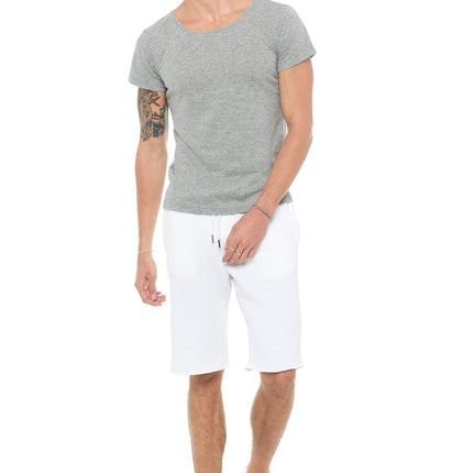 Men's French Terry Cut Off Short with Adjustable Draw Chord