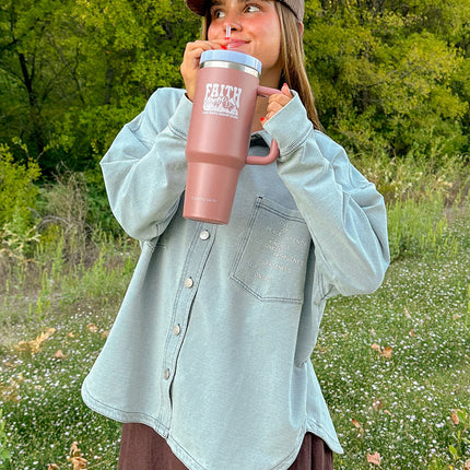Faith Can Move Mountains 40 oz Tumbler