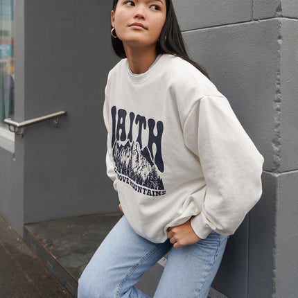 Faith Can Move Mountains Unisex Crewneck