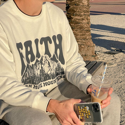 Faith Can Move Mountains Unisex Crewneck